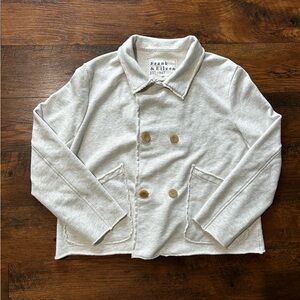 frank and eileen mini belfast crop peacoat